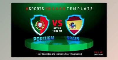 SPORTS VS CARD OPENER (Videohive 39917785) - AE Project
