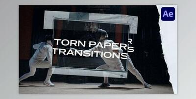 Torn Paper Transitions for AE (Videohive 36332705) - AE Project