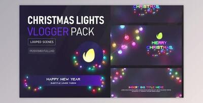 Christmas Lights Vlogger Pack (VideoHive 35134224) - AE Project