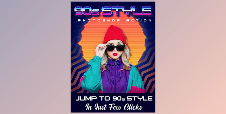 90s Style Photoshop Action