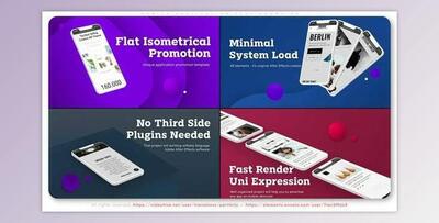 Mobile Application Flat Promo V4 (Videohive 32732365) - AE Project