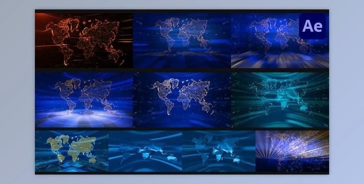 Backgrounds For News for After Effects (Videohive 45497142) - AE Project