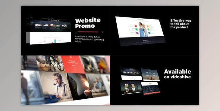 Minimalistic website promo (Videohive 29280972) - AE Project