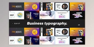 Website Promo Typography v2 (Videohive 51109326) - AE Project