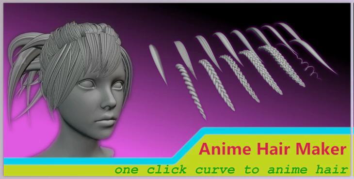 Blender Plugin – Anime Hair Maker