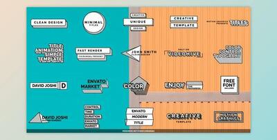 Modern Animated Titles For Premiere Pro (Videohive 25227829) - PR Project