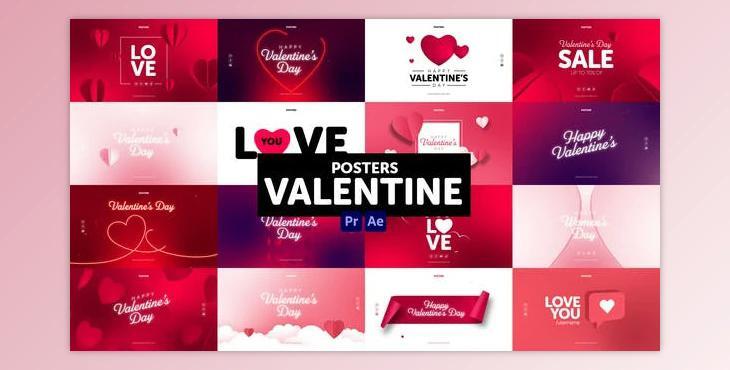 Posters Valentine (Videohive 50711531) - AE Project