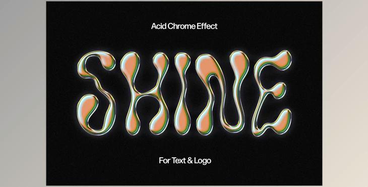 Acid Chromatic Text & Logo Effect - 194282791