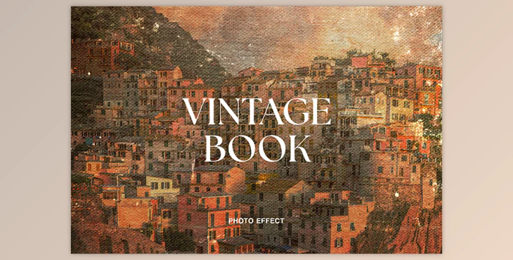Vintage Book Photo Effect - 92015736