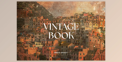 Vintage Book Photo Effect - 92015736