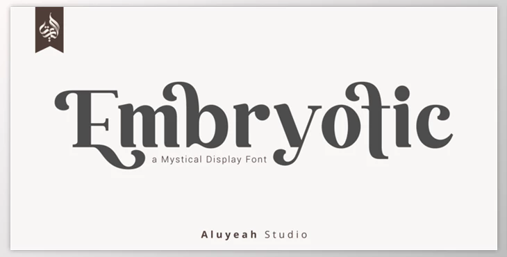 Al Embryotic Font