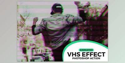 Animated VHS Effect Action (Atn)
