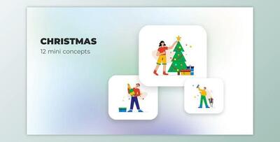 Christmas – Mini concepts (Videohive 39947514) - AE Project
