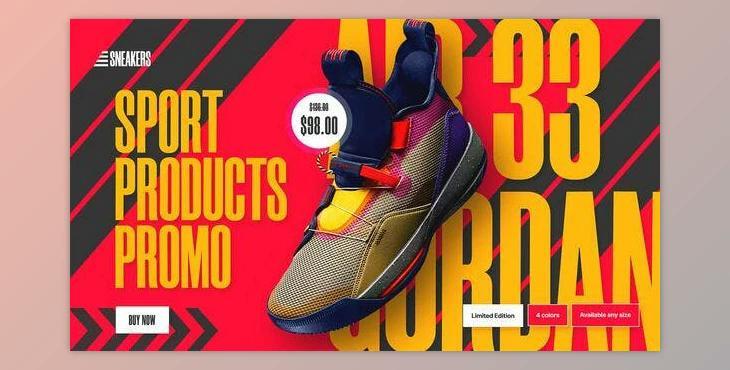 Sport Products Sale Promo. Sneakers (Videohive 33971688) - AE Project