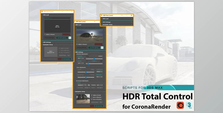 Corona HDR Total Control v2.5 for 3ds max