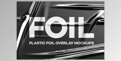 Plastic Foil Overlay Mockups CreativeMarket 4944216