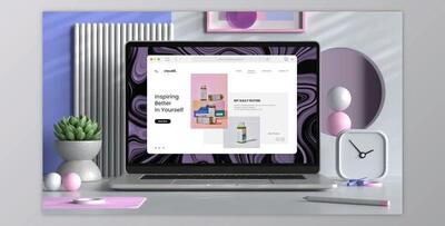 Laptop Office Desk Mockup (Videohive 50061482) - AE Project