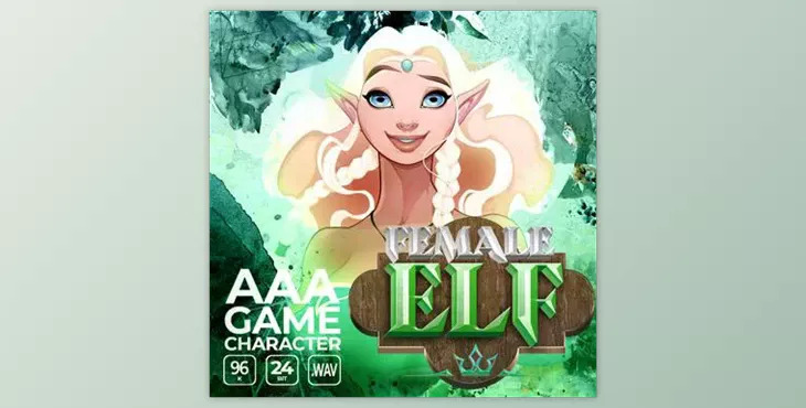 Epic Stock Media AAA Game Character Female Elf