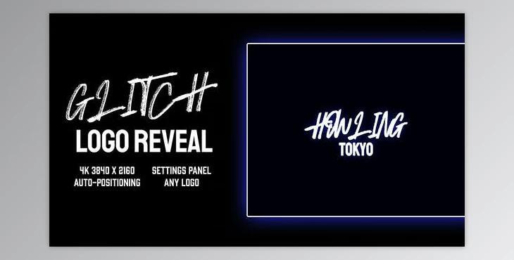 Glitch logo reveal (Videohive 27960470) - AE Project