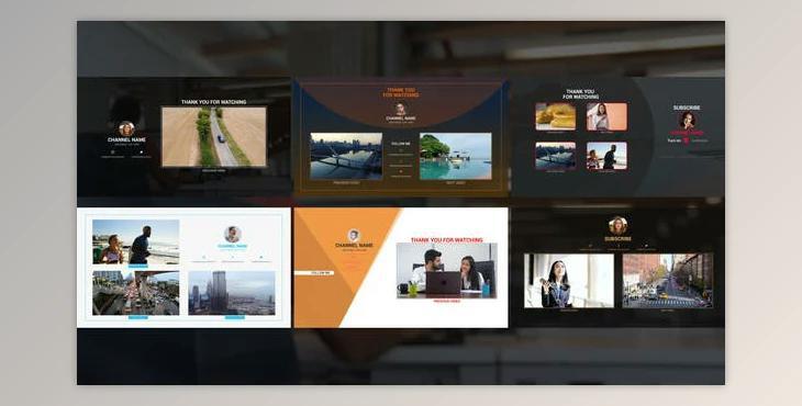Modern End Screens (Videohive 46302275) - AE Project