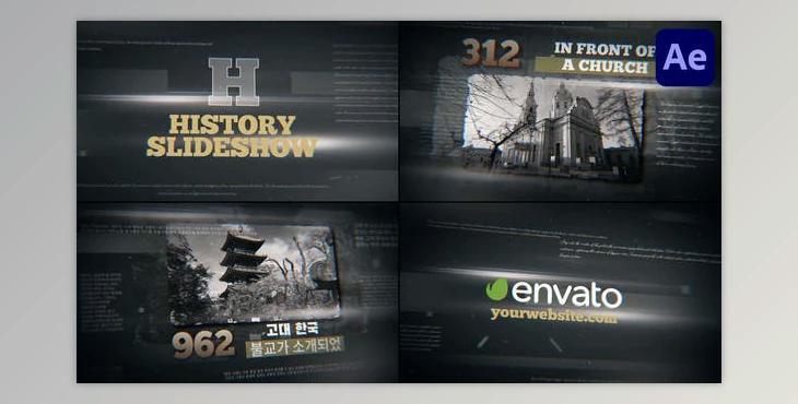 History Slideshow for After Effects (Videohive 50564331) - AE Project