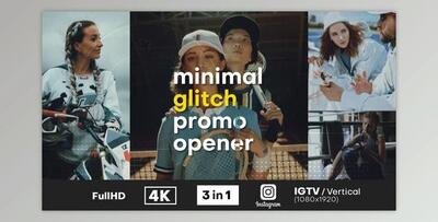 Minimal Glitch Promo Opener (Videohive 32392138) - AE Project