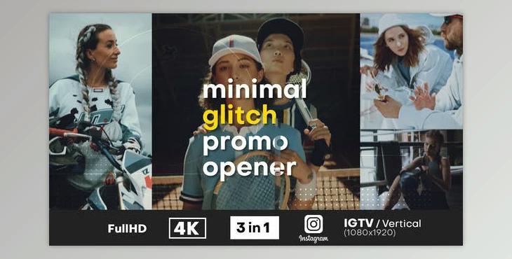 Minimal Glitch Promo Opener (Videohive 32392138) - AE Project