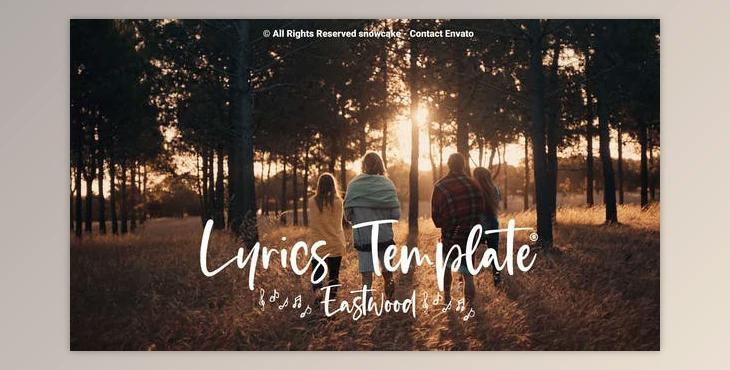 Lyrics Template Eastwood (Videohive 28929217)