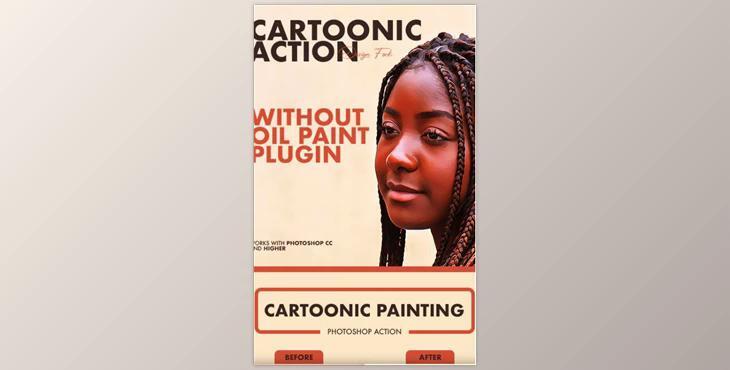 Cartoonic Painting Photoshop Action GraphicRiver-29670696 (ATN)