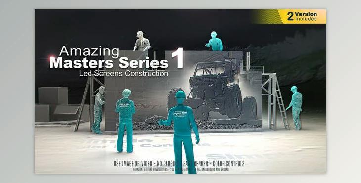 Amazing Masters Series 1 - Led Screens Construction (Videohive 26579202) - AE Project