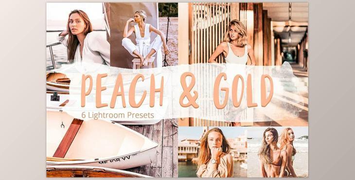 Peach & Gold – Lightroom Presets CreativeMarket-5928057 (DNG)