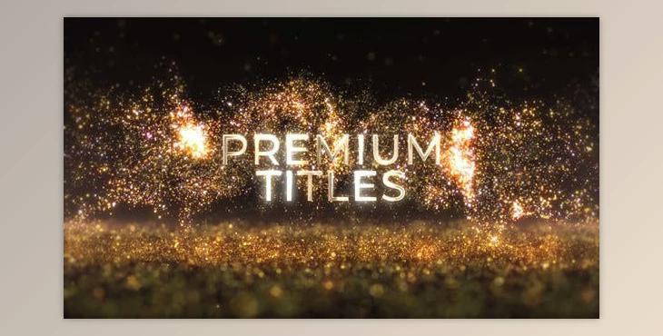 Luxury Glowing Gold Titles (Videohive 46766811) - AE Project