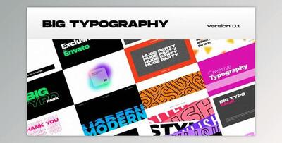Big Typography - Premiere Pro (Videohive 31234430)