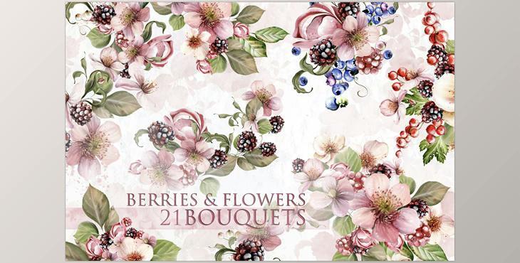 Berries & Flowers 21 BOUQUETS