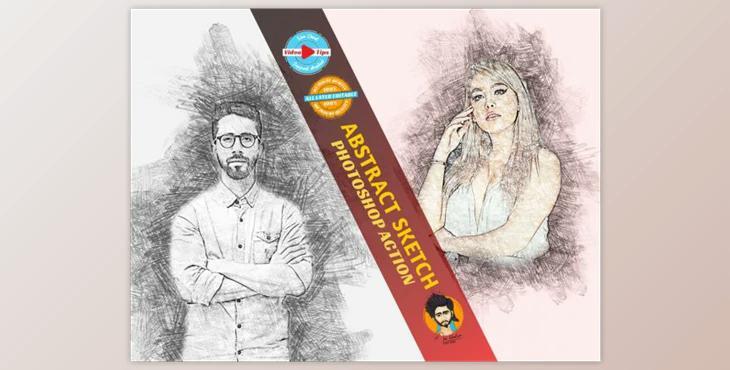 Abstract Sketch Photoshop Actions