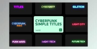 Cyberpunk Simple Titles 02 for After Effects (Videohive 45211171) - AE Project