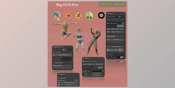 Blender Market - Rig-GNS (Pro) v3.7.4