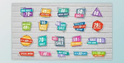 20 Sale Banners (Videohive 23841572) - AE Project