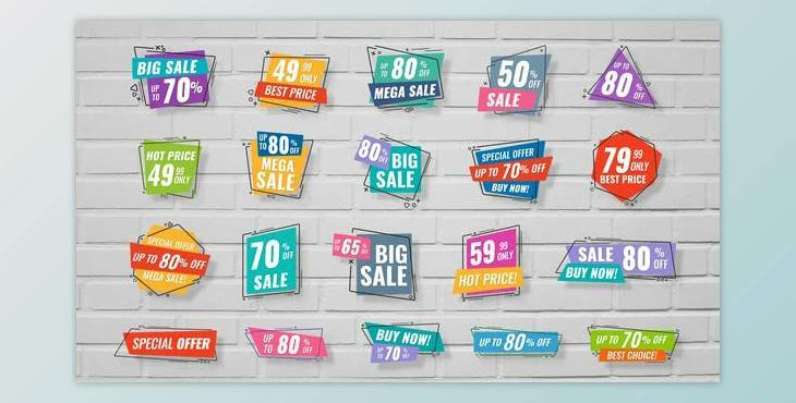 20 Sale Banners (Videohive 23841572) - AE Project