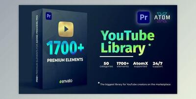 Videohive Youtube Pack - Transitions & Assets 27009072 V2.1
