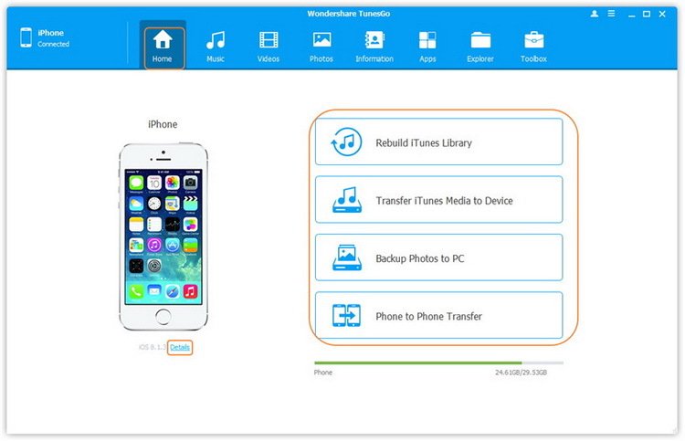 Wondershare TunesGo 9.8.3.47 / 9.4 for Win/iOS/Android