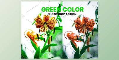 Green Color Photoshop Action By MRI STUDIO