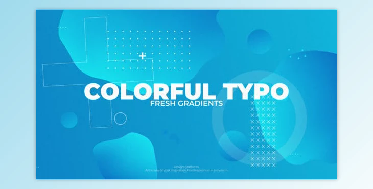 Color Gradient Typo (Videohive 39596697) - AE Project