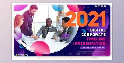 Digital Corporate Timeline Presentation (Videohive 33174079) - AE Project