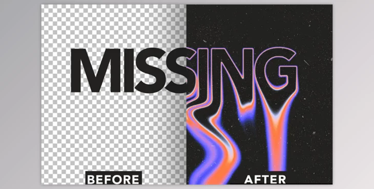 Melted Text Effect - MTW4QZ2