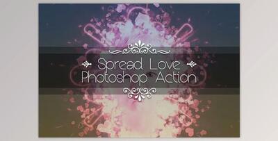 Spread Love Photoshop Action By yantodesign