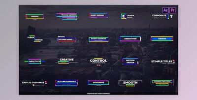 Multi Minimal Titles for Premiere Pro & After Effects (Videohive 30808153) - AE Project