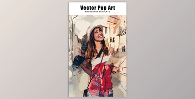 Vector Pop Art Photoshop Template By idle_idea (PSD)