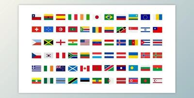 250+ Country Flags Icons (Videohive 33208277) - AE Project