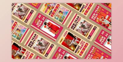 New Year Social Media Stories (Videohive 50012377) - AE Project